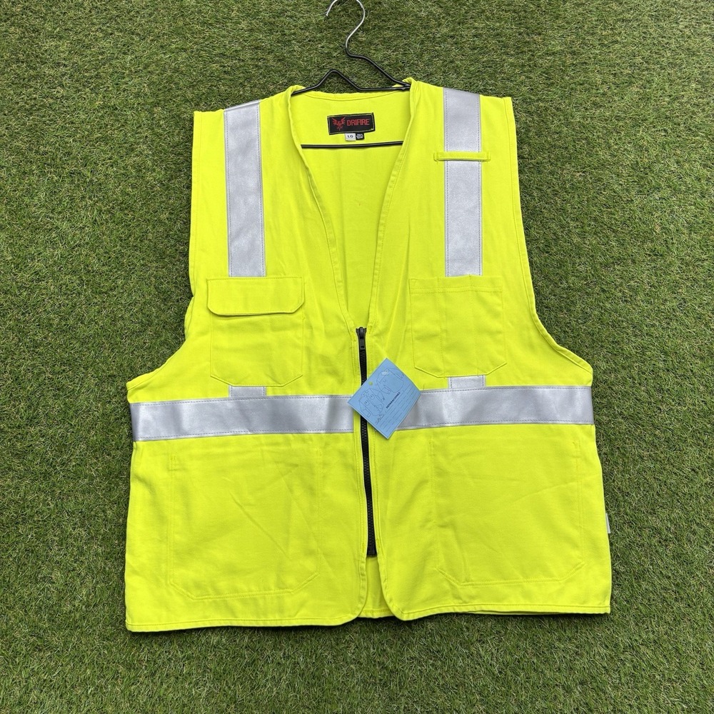 Drifire FR Vest Mens Large VNT99222XXXXL Solid Deluxe Vest Class 2 DRIFIRE NWOT